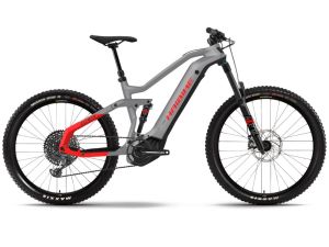 Haibike AllMtn 6.0 Fully MTB E-Bike (i600Wh | urban grau / schwarz / rot)