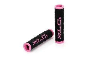 XLC GR-G07 Dual Colour Fahrradgriffe (schwarz / pink)
