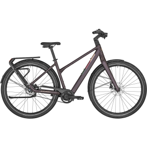 Bergamont E-Vitess Expert Low City E-Bike (28" | 360Wh | glänzendes cassisrot)