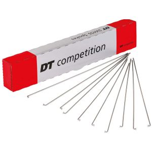 DT Swiss Competition Speichen (2.0x1.8x2.0x264mm | silber | ohne Nippel | 100 Stück)