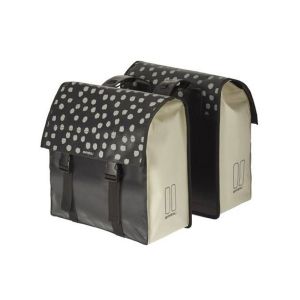 Basil Urban Load Doppeltasche (48-53 Liter | schwarz / weiß)