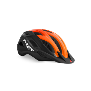 MET Crossover Fahrradhelm (schwarz / orange)