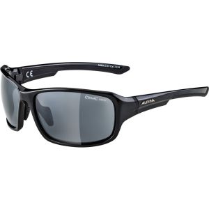 Alpina Lyron Sonnenbrille (Rahmen schwarz / grau | schwarz verspiegelt | S3)