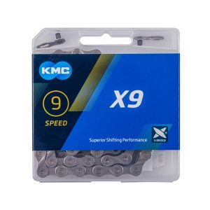 KMC X9 Fahrradkette (114 Glieder | grau)
