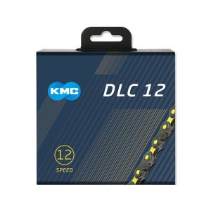 KMC DLC12 Fahrradkette (126 Glieder | schwarz / gelb)