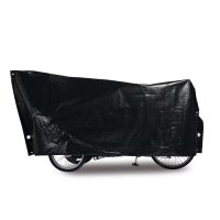 VK Cargo Bike Fahrradschutzhülle (120x295cm | schwarz | inkl. 2 große Ösen)