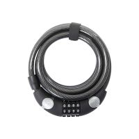 Contec Number spiral cable lock EcoLoc 185cm x 12mm (black / grey)